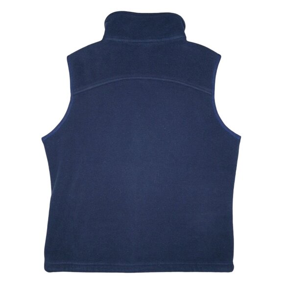 LL Bean Blue Fleece Zip Front Vest Womens SM Classic Outdoor Pockets 0 WN53 - Picture 3 of 8